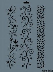 Rich XL Stencil New293 24X33 - 3