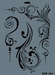 Rich XL Stencil New294 24X33 - 3