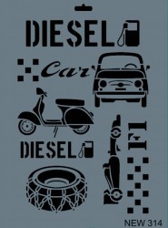 Rich XL Stencil New314 24X33 - 3