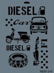 Rich XL Stencil New314 24X33 - 2