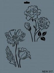 Rich XL Stencil New317 24X33 - 2