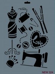 Rich XL Stencil New324 24X33 - 3