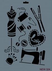 Rich XL Stencil New324 24X33 - 2