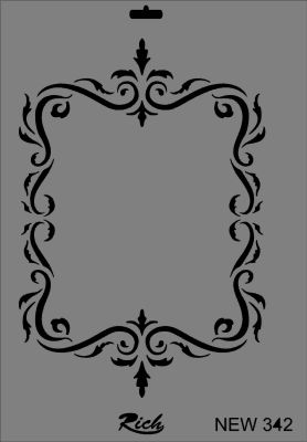 Rich XL Stencil New342 24X33 - 1