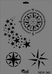 Rich XL Stencil New343 24X33 - 2