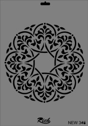 Rich XL Stencil New346 24X33 - 2