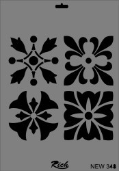 Rich XL Stencil New348 24X33 - 2