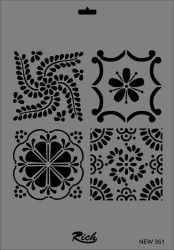 Rich XL Stencil New351 24X33 - 2