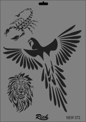 Rich XL Stencil New372 24X33 - 2