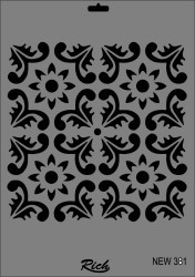 Rich XL Stencil New381 24X33 - 2