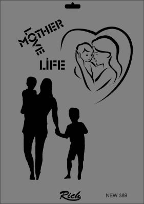 Rich XL Stencil New389 24X33 - 1