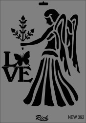 Rich XL Stencil New392 24X33 - 2