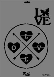 Rich XL Stencil New394 24X33 - 2