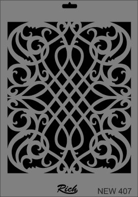 Rich XL Stencil New407 24X33 - 1