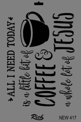 Rich XL Stencil New417 24X33 - 1