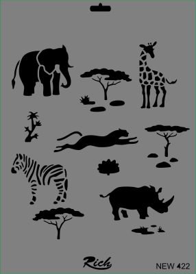 Rich XL Stencil New422 24X33 - 1
