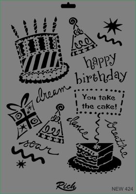 Rich XL Stencil New424 24X33 - 1