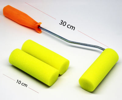 Rulo Sünger Sarı 2 Yedekli Set 10 cm - 1